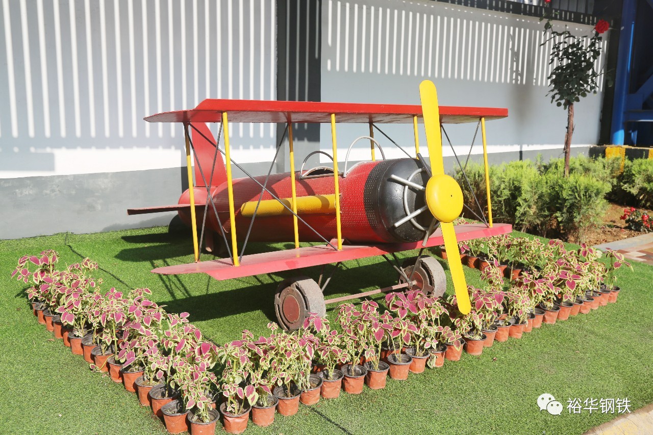 造型艺术，为厂区美化频增靓点